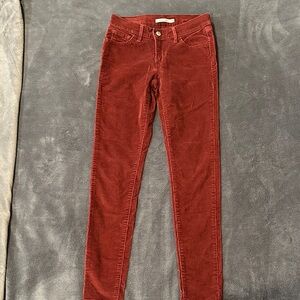 Levi's Brick Red Corduroy Jeans